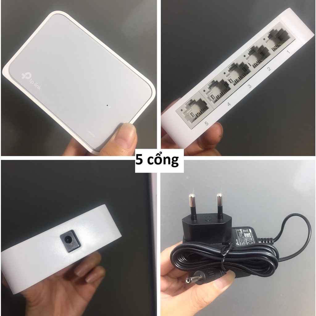Thiết bị chia cổng mạng LÂN tp-link TL-SF1005D (5 cổng) và TL-SF1008D (8 cổng)