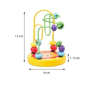 combo tháp gỗ cầu vồng và luồn hạt gỗ