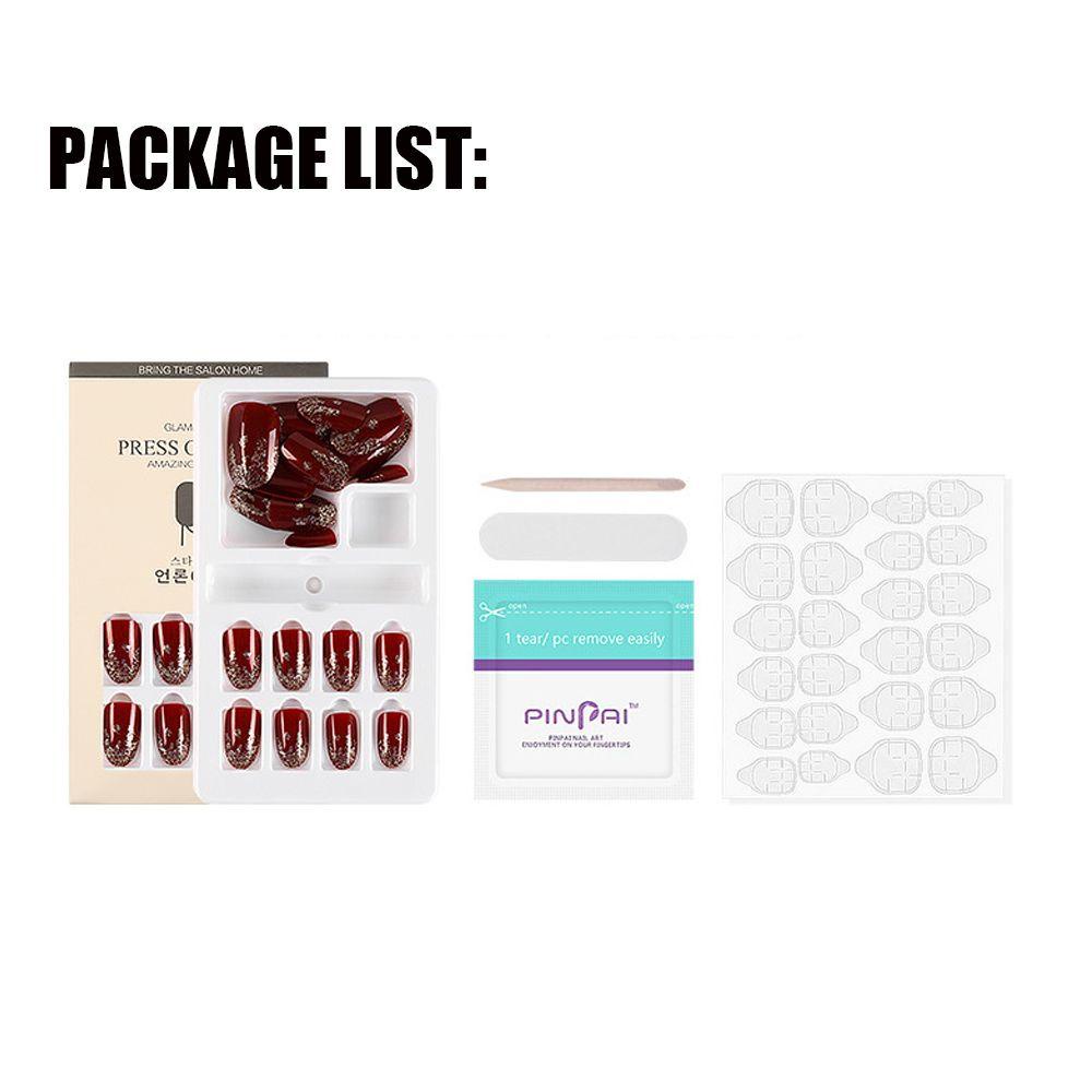 Set 24 Móng Tay Giả Che Phủ Toàn Diện Thời Trang Cho Nữ