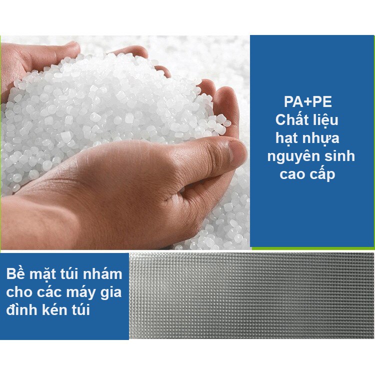 Túi hút chân không thực phẩm một mặt nhám dạng cuộn ELASHOUSE size 15x500cm dùng cho tất cả các loại máy hút chân không