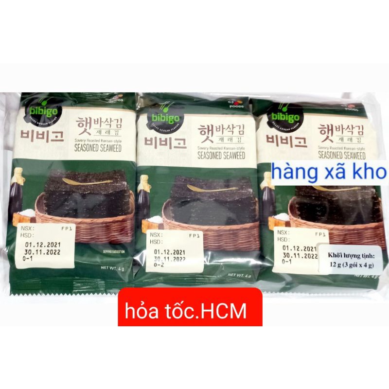 Combo 15gói rong biển ăn liền hàn quốc, nhiều loại không cay.T5_T8/24