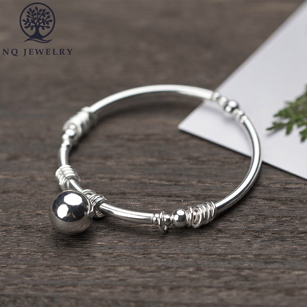 Lắc bạc charm chuông - NQ Jewelry