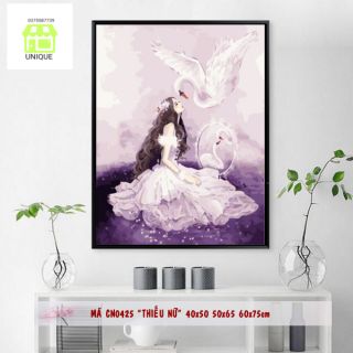 Tranh số hóa size 40x50 đã căng khung và đầy đủ phụ kiện mã CN0425