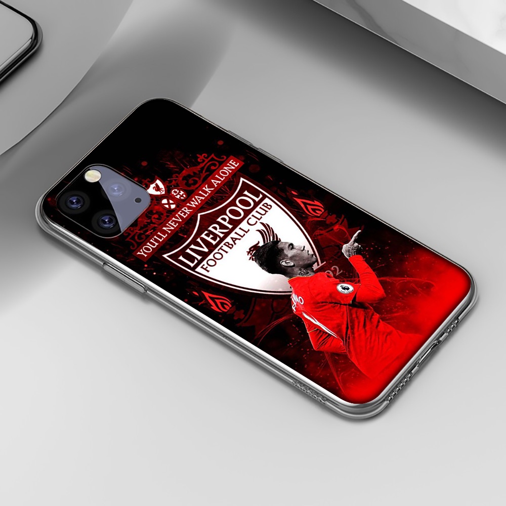 Ốp Điện Thoại Trong Suốt Hình Logo Câu Lạc Bộ Liverpool Cho iPhone 7 8 Plus 11 Pro Max RCZ57