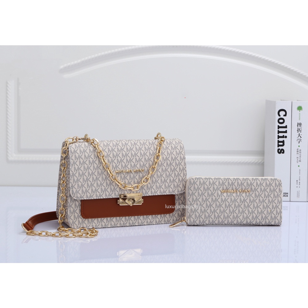 Túi Xách Đeo Chéo Phối Dây Xích Đôi Thời Trang Cao Cấp Dành Cho Nữ