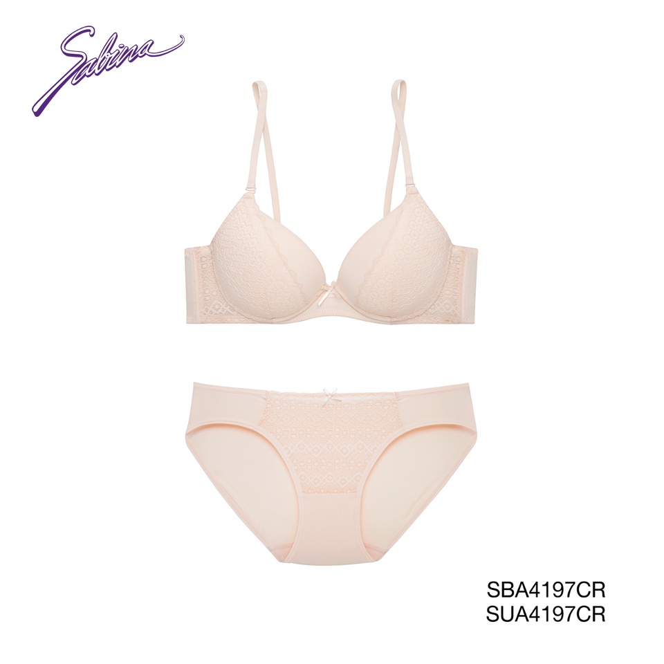 Quần Lót Lưng Vừa Phối Ren Màu Trắng Fashion Doomm Doomm By Sabina SUA4197CR