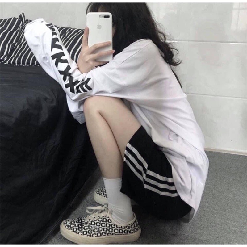 quần đùi 3 sọc nam nữ gió dù unisex basic tee, quần short 3 sọc thể thao
