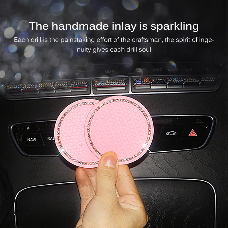 Miếng lót cốc nước hình tròn 7cm bằng nhựa pvc chống trượt cách nhiệt