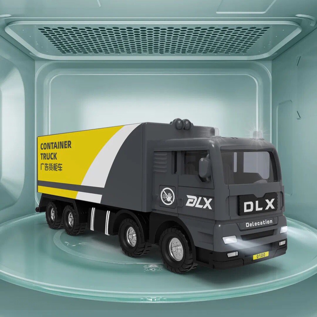 Đồ chơi mô hình xe tải container cho bé, nhựa an toàn chống rơi vỡ khi đập bền và đẹp