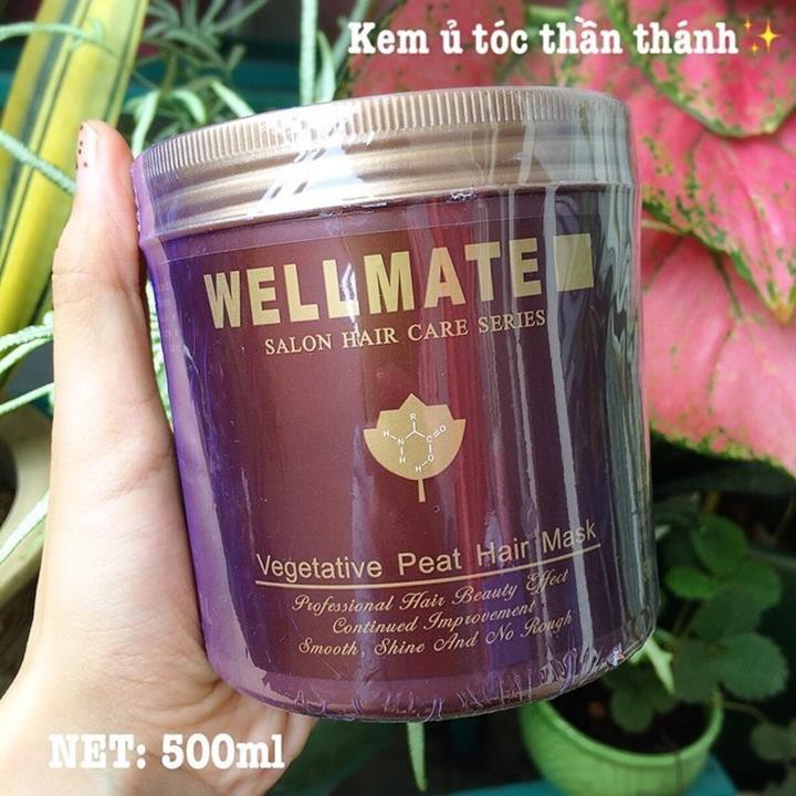 Kem hấp dầu tóc cao cấp Wellmate Vegetative Peat Hair Mask 500ml