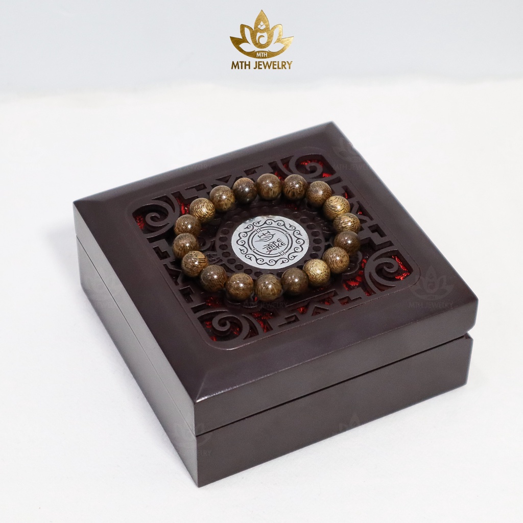 Vòng Tay Trầm Hương MTH JEWELRY Hạt Tròn Đơn 10mm Trầm Tốc Việt - Trầm Hương Tự Nhiên | Mộc Trầm Hương