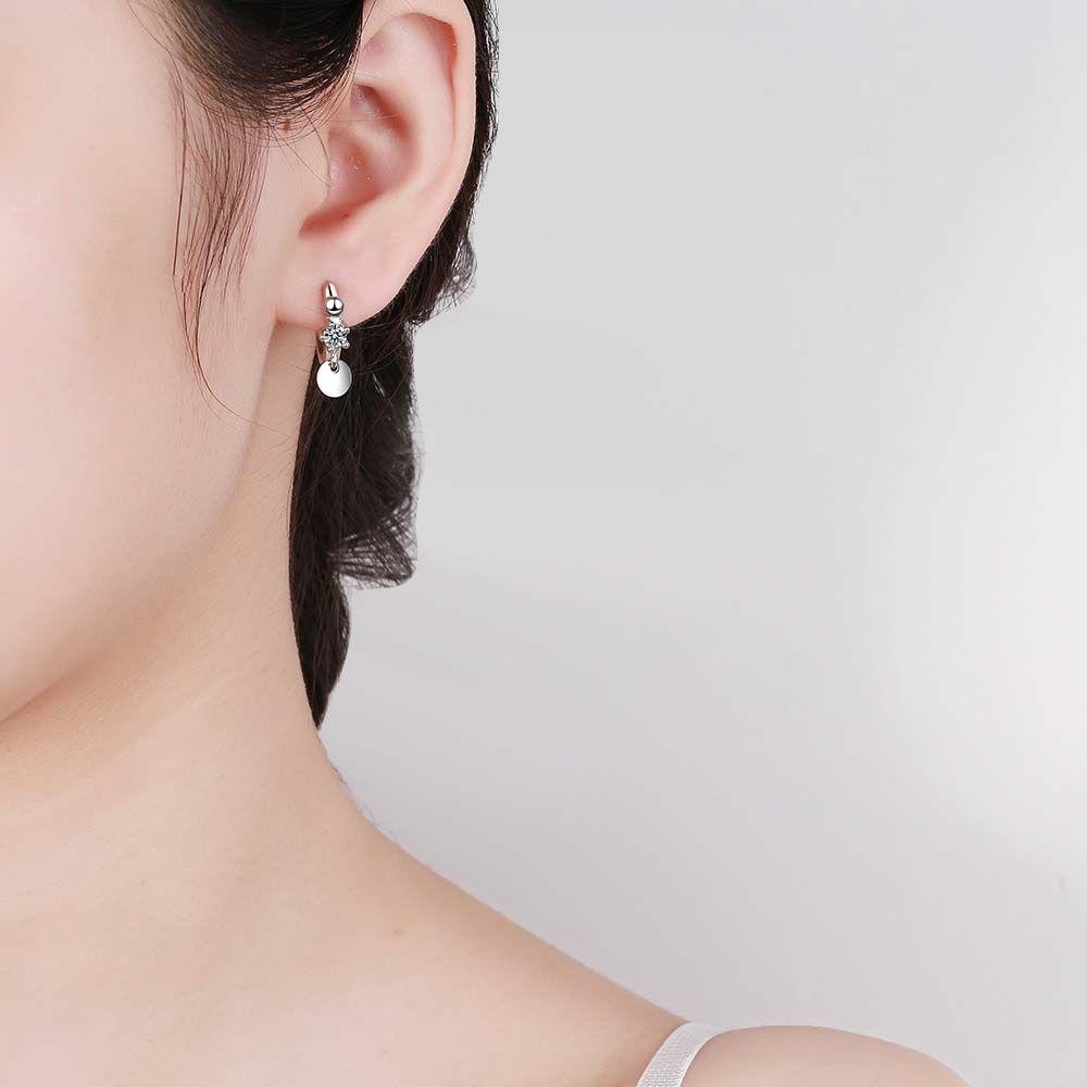 QQMALL Bông Tai Lục Giác / Tròn / Hình Học Cá Tính Cho Nữ
