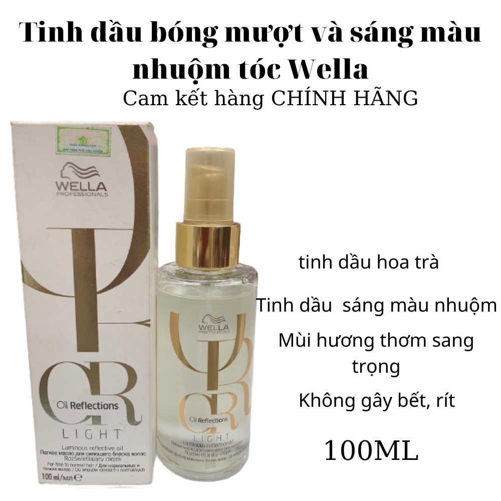 TINH DẦU WELLA TĂNG CƯỜNG ĐỘ BÓNG VÀ SÁNG MÀU DÀNH CHO MỌI LOẠI TÓC UỐN, DUỖI 100ML