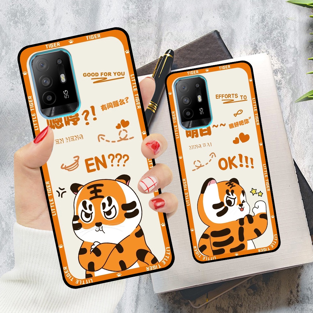 Ốp Oppo A95 5G in hình cặp đôi doremon, hổ, khủng long dễ thương