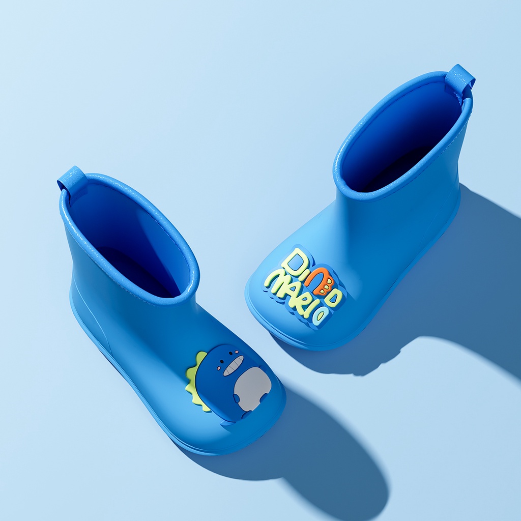 Giày đi mưa CHEERFUL MARIO bằng EVA không trơn trượt không thấm nước họa tiết hoạt hình cho trẻ em