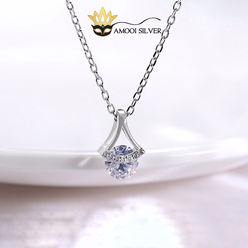 Dây chuyền bạc S925 giọt nước - Amooi Silver AD80