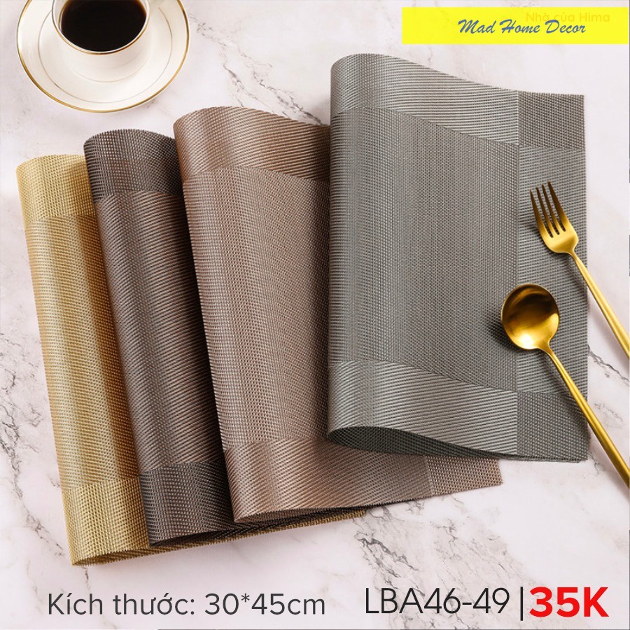 Tổng hợp những mẫu lót bàn ăn mới nhất - chỉ #35K] Những tấm lót bàn ăn sẽ khiến bàn ăn thực sự trang trọng