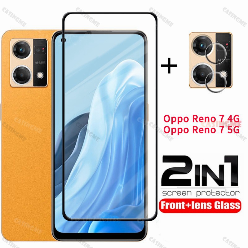 Miếng Dán Cường Lực 2 Trong 1 Bảo Vệ Camera Cho Oppo Reno 7 4G Oppo reno7 reno7 4G 5G
