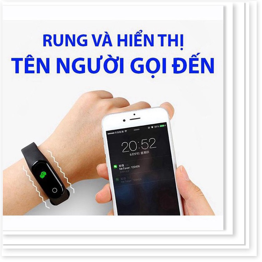 Vòng tay thông minh m3 chống nước Ip67 theo dõi sức khỏe nhịp tim định vị gps - EL0185