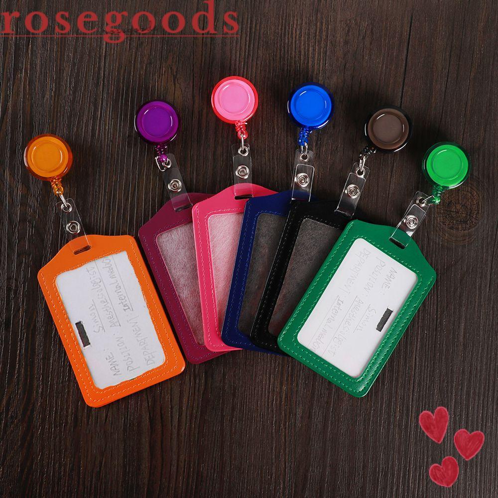 ☆Hoa Hồng☆ Bao Đựng Thẻ ID Có Khóa Kéo Trong Suốt Nhiều Màu Sắc Tiện Dụng