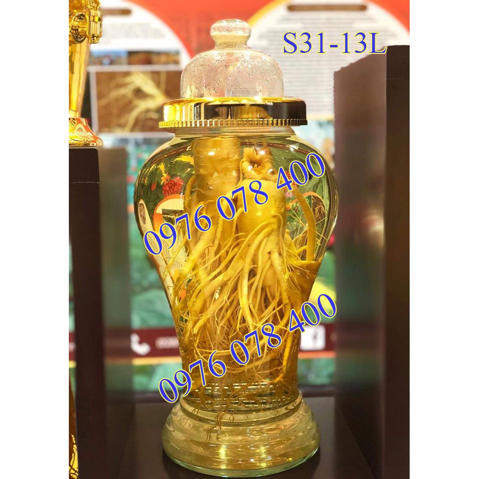 Bình Ngâm Rượu Hàn Quốc 13 Lít , Bình Thuỷ Tinh Yongcheon, BHQ-S31