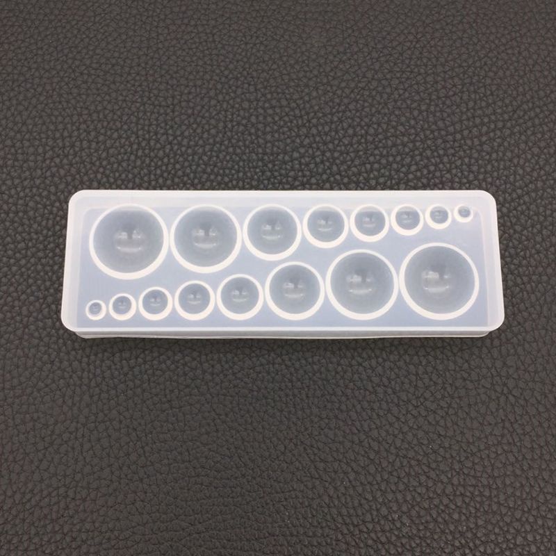 Khuôn Silicone Làm Trang Sức Hình Quả Cầu Tròn