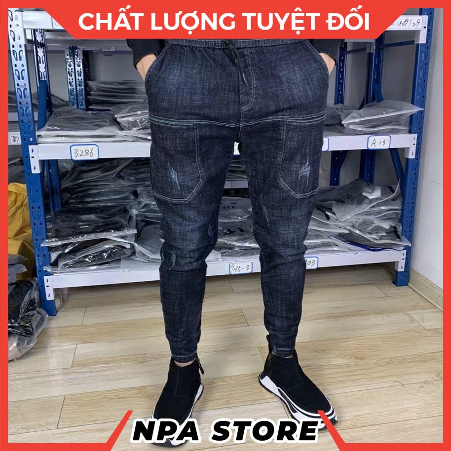 Quần jean nam cạp thun co giãn mã D02 | BigBuy360 - bigbuy360.vn
