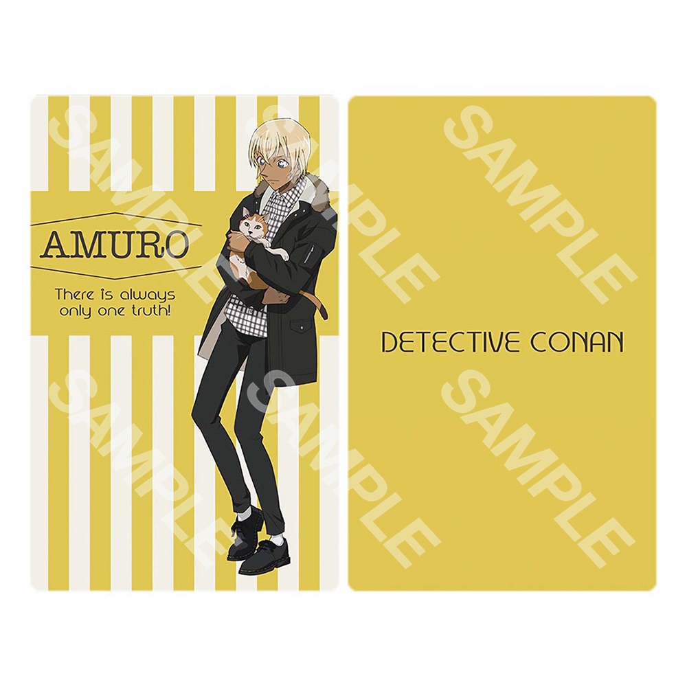 Ảnh card bo góc in hình DETECTIVE CONAN ver CHÓ - Thám Tử Lừng Danh thẻ bo viền 5*8cm anime chibi sưu tập