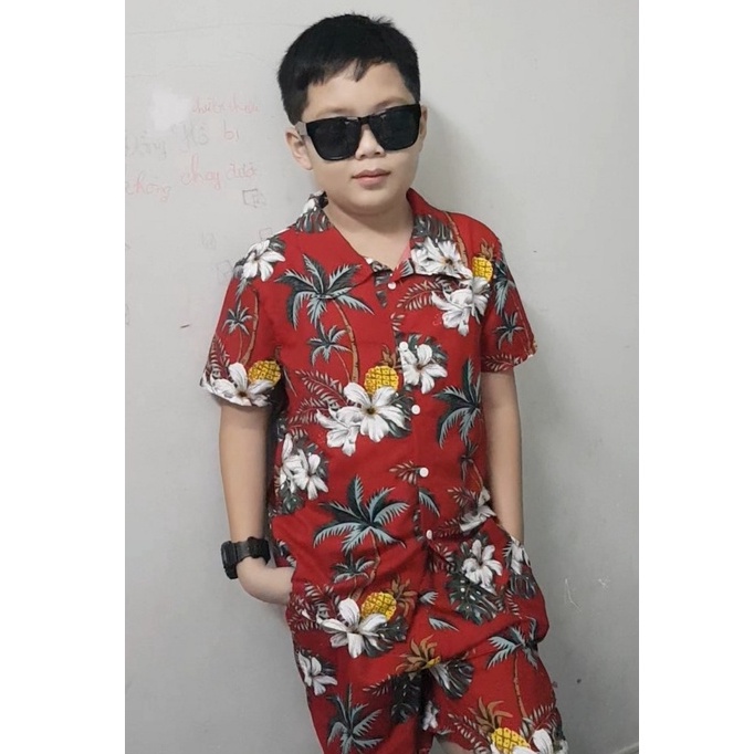 Quần áo đi biển, mẫu hoa sứ đỏ mới nhất 2022 (Độc quyền Namyshop39)