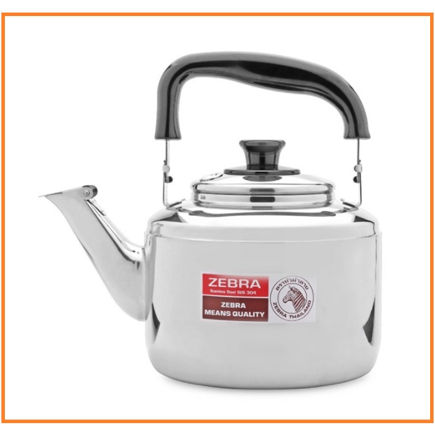 Ấm đun nước inox 304 Cao Cấp có reo Century Zebra Thái Lan  - Dùng được bếp từ
