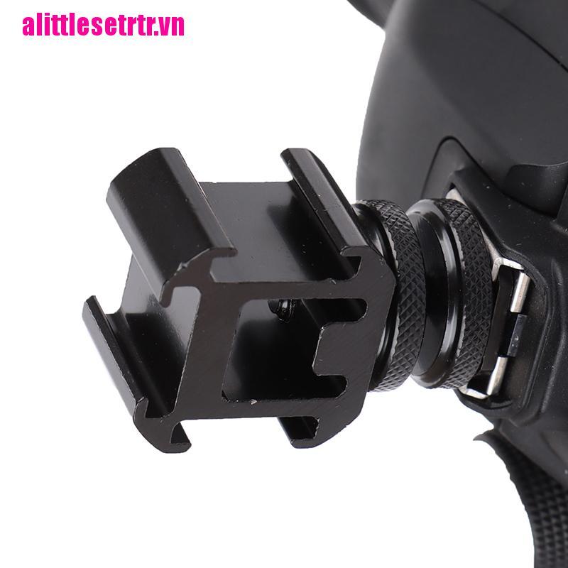 【mulinhe】Three Head Extend Port Connect Microphone On Camera Mount Hot Shoe Ba