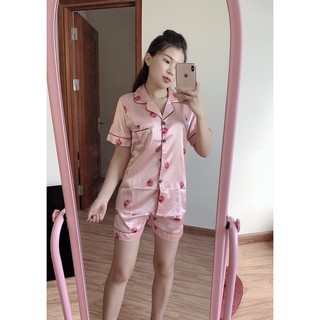 [ ẢNH THẬT ] BỘ NGỦ LỤA PIJAMA  MẶC NHÀ