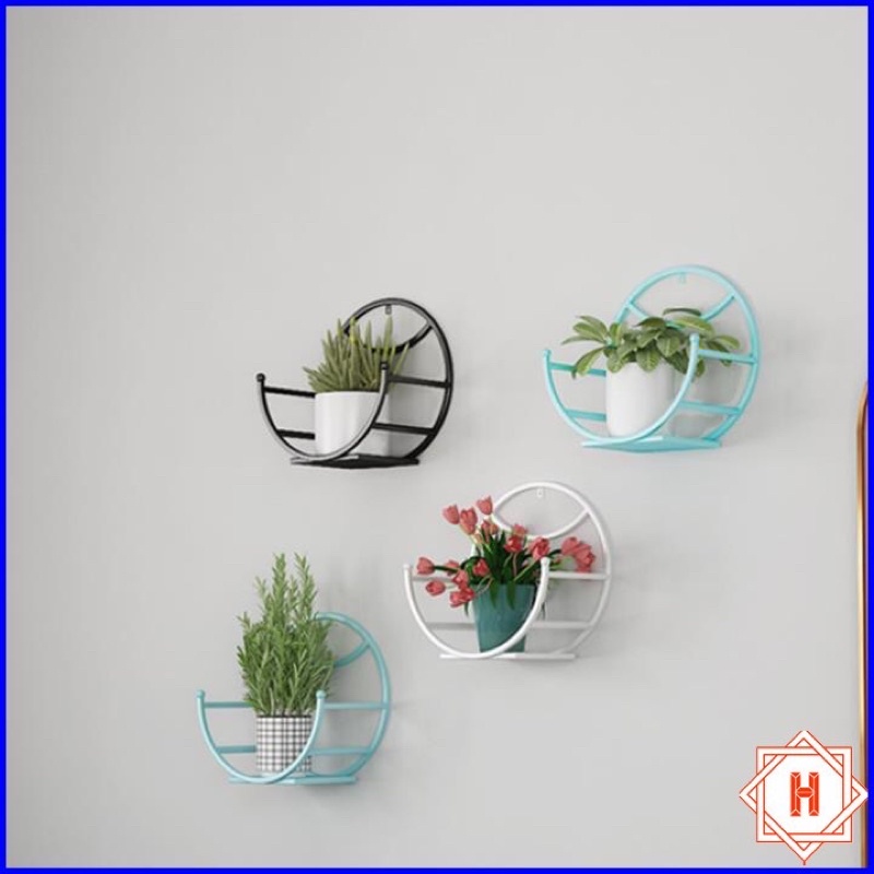 GIÁ TREO CHẬU HOA CÂY CẢNH TIỆN LỢI HÌNH BÁN NGUYỆT