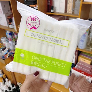 Bông Tẩy Trang Miniso Nhật Bản 180 Miếng ❤️