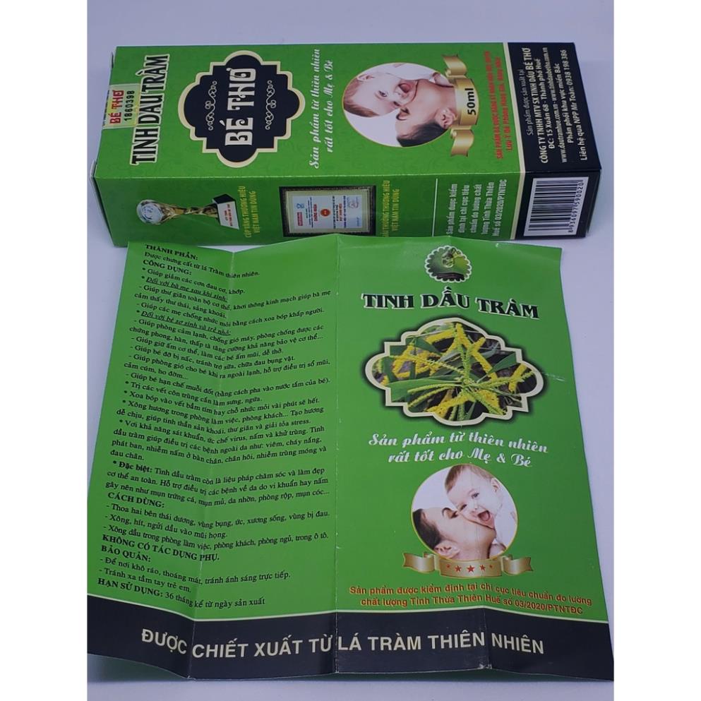 TINH DẦU CHÀM BÉ THƠ - 50ML - phòng cảm cúm, xông mũi họng, giảm ho, tăng đề kháng