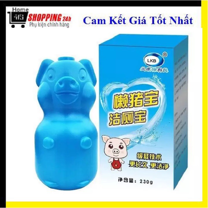 Lọ Thả Bồn Cầu Tiện Lợi Hình Thú, Lọ tẩy bồn cầu hình chú heo ngộ nghĩnh, tẩy sạch vết bám, giữ bồn cầu sạch đẹp