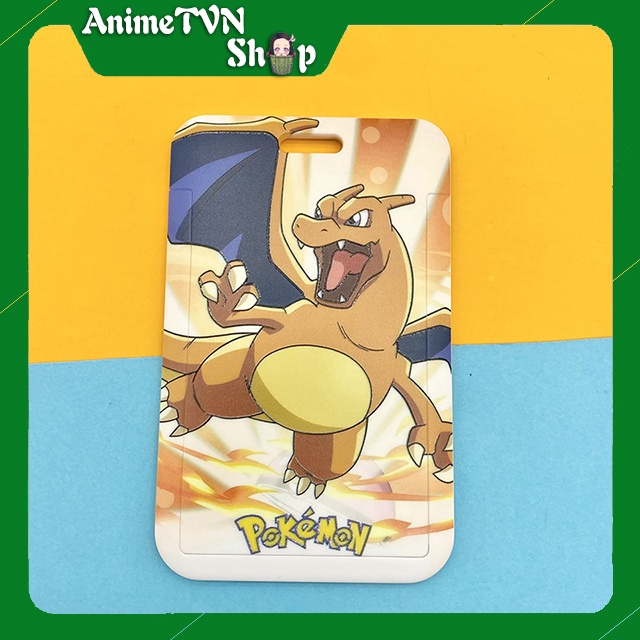 Dây Đeo đựng Thẻ Học Sinh, Sinh Viên và các loại thẻ khác in hình Anime Manga Pokemon - Bửu bối thần kì