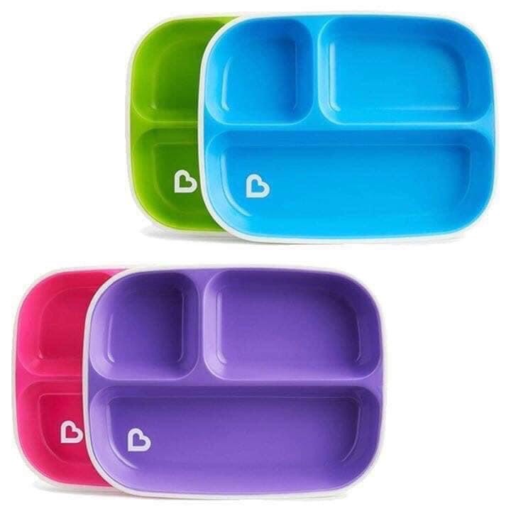 Khay ăn dặm chia ngăn chống trượt Munchkin cho bé