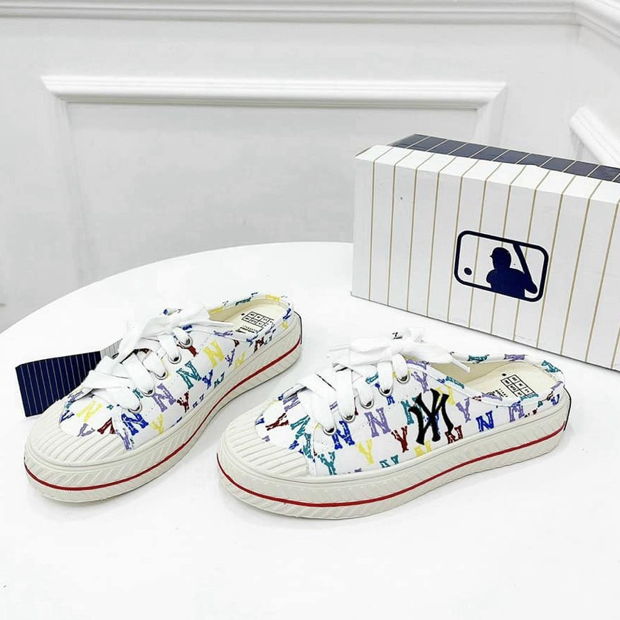 ✅[ Full Box + Bill 🌺] Giày Sục Ny Đạp Gót, Sục 𝐌𝐋𝐁 NY chữ thêu Hot Hit 2021 Bản Đẹp nhất, hót nhất | BigBuy360 - bigbuy360.vn