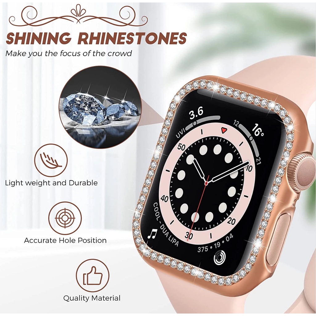 Ốp Bảo Vệ Mặt Đồng Hồ Thông Minh Apple Watch Series 7 6 5 4 3 41mm 45mm 38mm 40mm 42mm 44mm 7