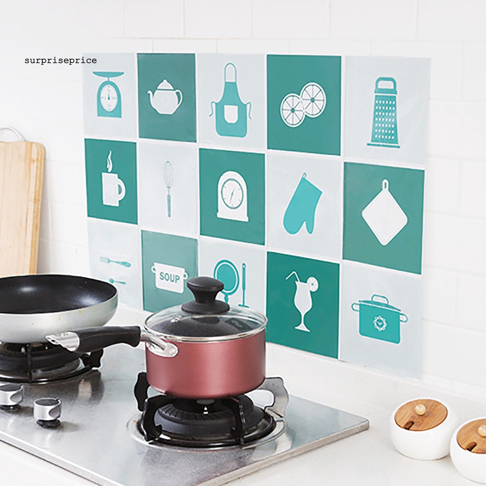 Giấy Dán Tường Trang Trí Nhà Bếp Chống Thấm Dầu Chịu Được Nhiệt Cao