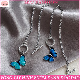 Vòng tay lắc tay nữ, vòng tay đôi , vòng tay nhóm kim loại thiết kế độc đáo hình chú bướm vô cùng cá tính xinh xắn VT-22