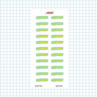 Sticker đề mục Ngữ Văn  ,nhãn vở, (tự cắt), ( mã NIE2)