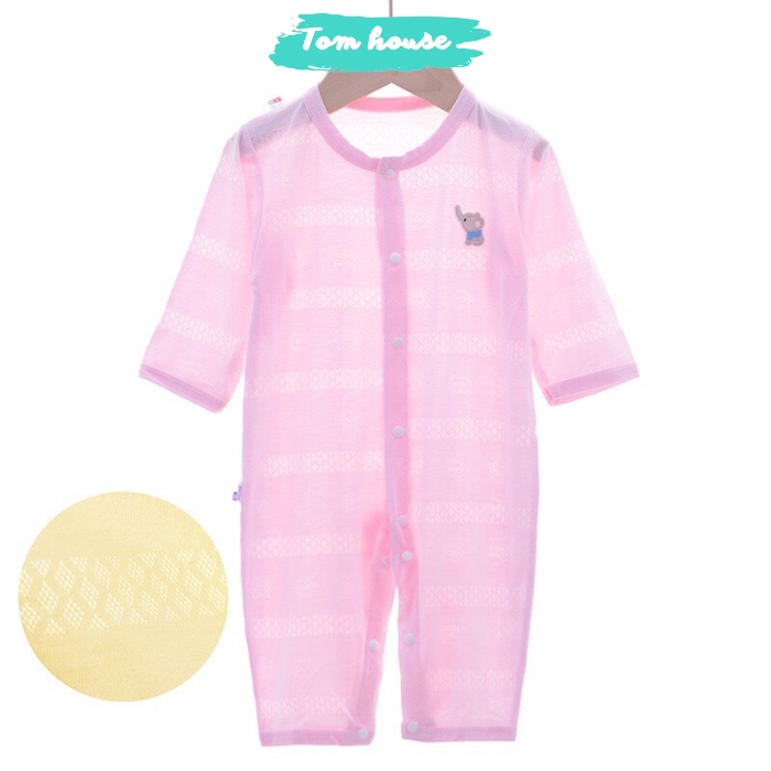 Bộ Body liền thân Cotton Quảng Châu Dài Tay Cho Bé Nằm Điều Hoà 𝟏𝟑𝐁𝐃𝐃