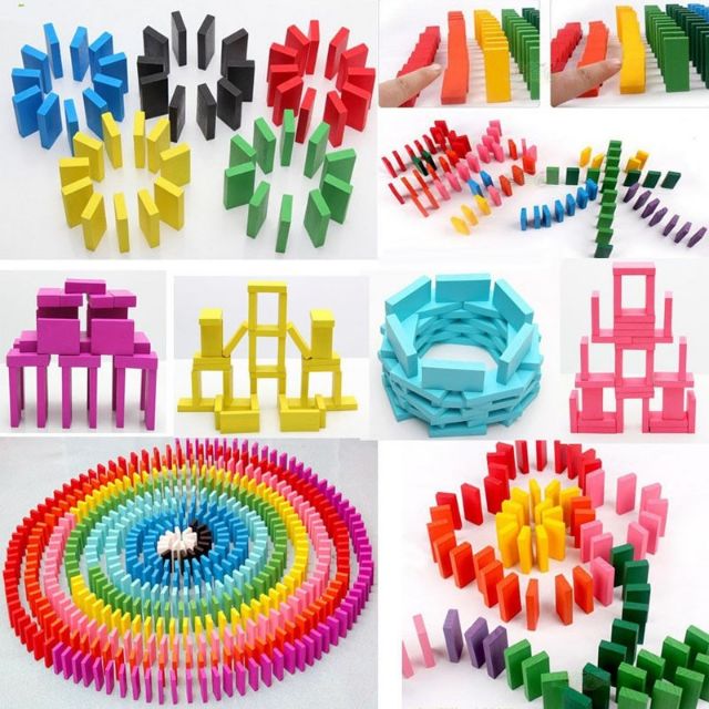 [Mã LIFE0503TOYS giảm 10% đơn 0Đ] Bộ Domino 120 chi tiết bằng gỗ