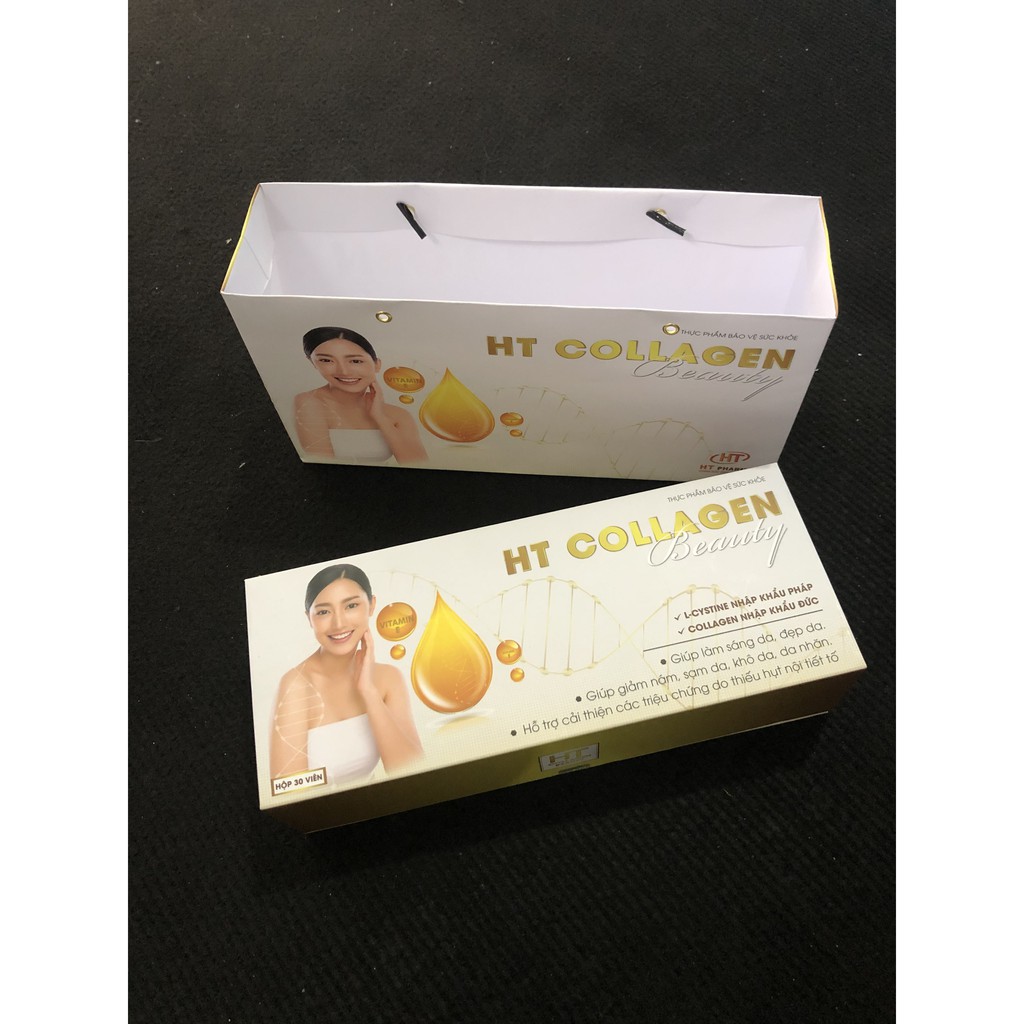Thực phẩm chức năng đẹp da HT Collagen - Viên uống trắng da, căng mịn da sau 1 tháng | BigBuy360 - bigbuy360.vn