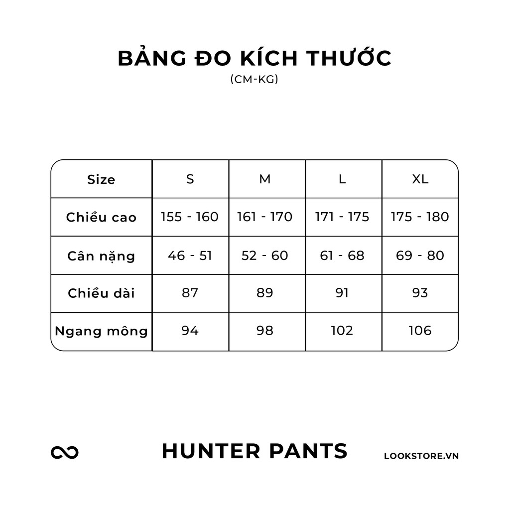[Mã SKAMA06 giảm 8% TỐI ĐA 50K đơn250K] Quần âu nam LOOK HUNTER PANT | BigBuy360 - bigbuy360.vn