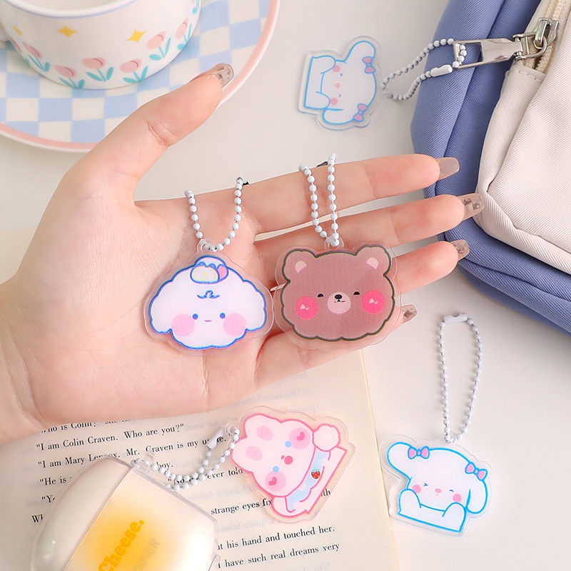 Móc khoá nhựa dùng để trang trí túi xách balo móc chìa khoá đáng yêu