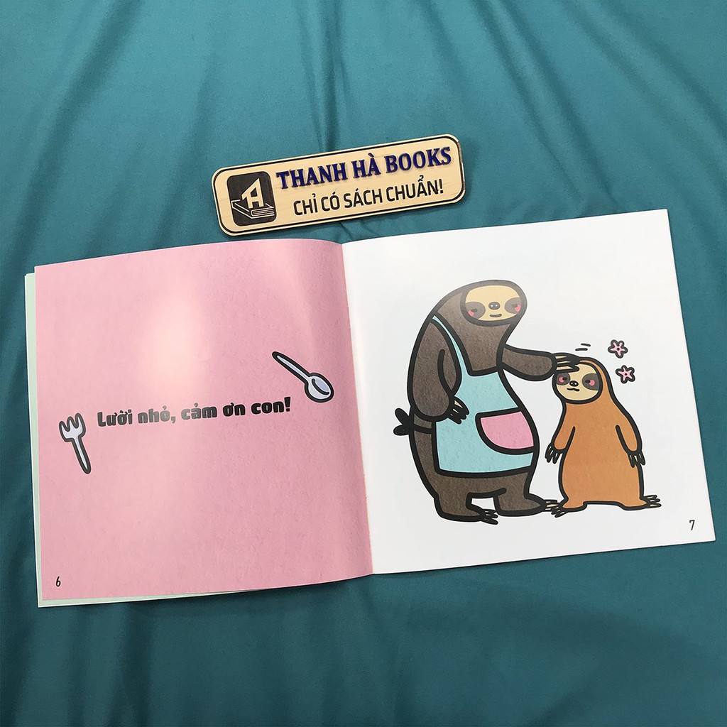 Sách - Ehon Kỹ Năng Sống - Cùng Con Học Cách Cư Xử - Lười Nhỏ Cảm Ơn Con!