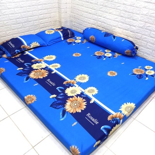 BỘ DRAP THUN HÀN QUỐC 4 MÓN [ 1 DRAP TRẢI GIƯỜNG, 2 VỎ GỐI NẰM, 1 VỎ GỐI ÔM ].
